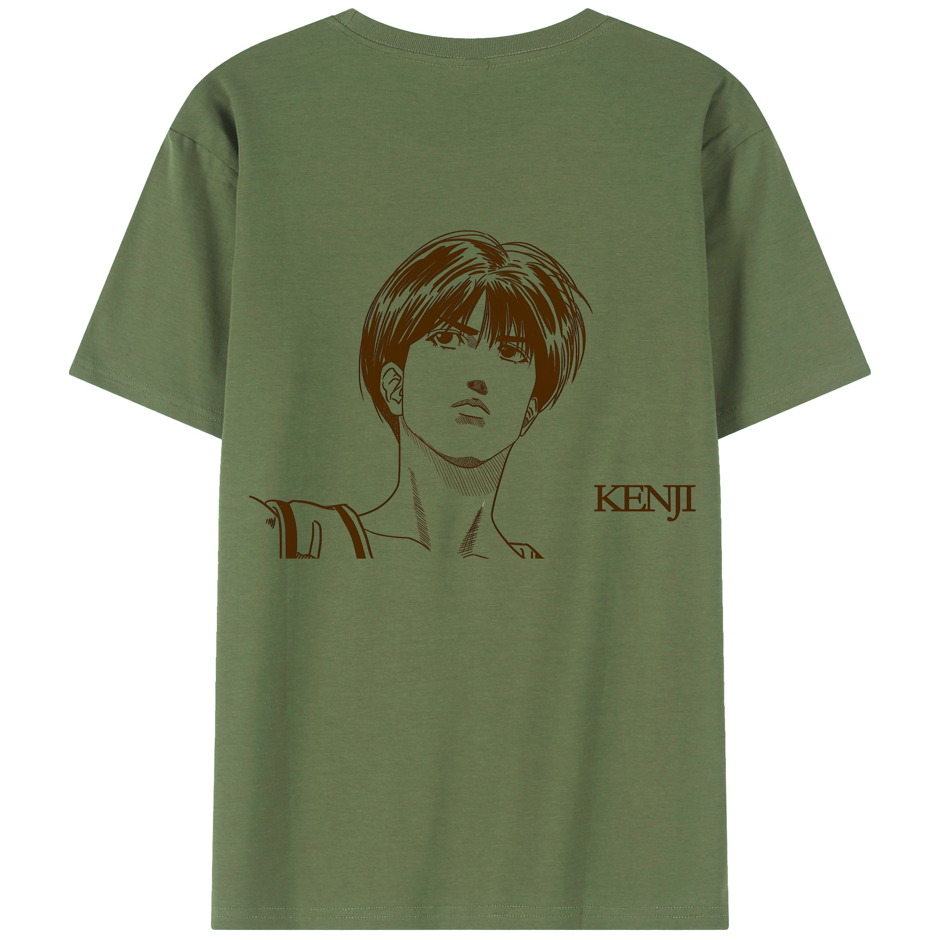 （画像用） SLAM DUNK／スラムダンク 綿100％ メンズ半袖Tシャツ（バックプリント） 通気性